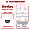 DQFAQYY Hockey Themed Valentine's Day Cards with Sticker, 30 Pack Valentines Day Gifts for Kids School Classroom Gift Exchange, Valentine Party Favor Supplies