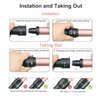 Curling Wand, 4 in 1 Hair Curling Iron Wand Set Include 4 Interchangeable Ceramic Barrels (0.35"-1.25") Hair Curling Wand Set for Quick Create Hairstyle in All Hair Type