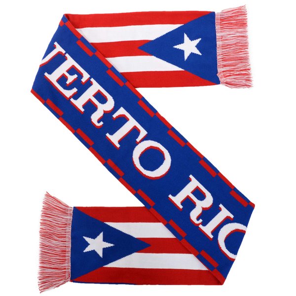 Euroscarves National Soccer High-Definition HD Knit Scarf (Puerto Rico)