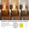 Arixinks Wireless Wall Light with Remote,Battery Operated Wall Sconce Light Set of Two,RGB Indoor Wall Lamps with Fabric Shade,Wall Reading Light for Bedroom Living Room Hallway with Dimmer