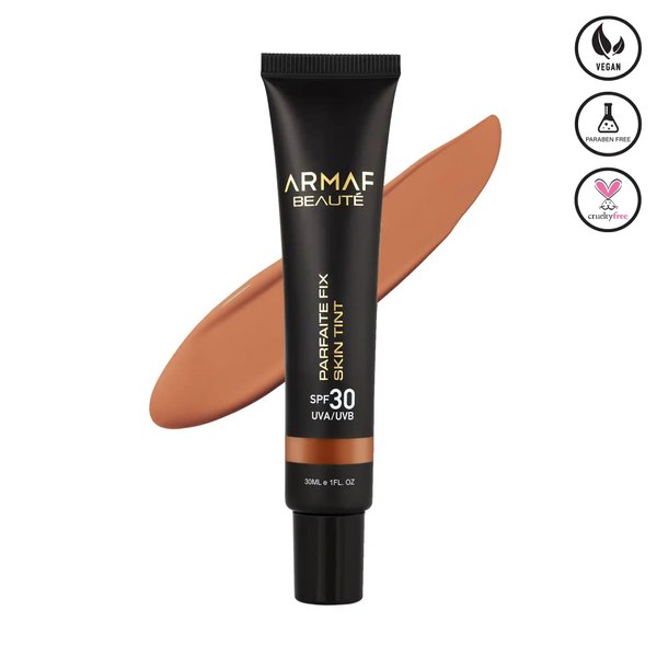 Armaf Beauté Parfaite Fix - Skin Tint | Tinted Moisturizer with Spf 30 For Sun Protection | Semi Matte Finish | Warm Beige, 30 ml/1 fl.oz