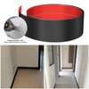 Stainless Steel Door Kick Plate, 4" x 118" Door Push Plate, Self Adhesive Kickplate for Bottom of Door, Kitchen Island, Cupboard, Cabinet (Brushed Black)