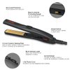 1/2 Inch Mini Hair Straightener for Short Hair/Curls Bangs, Ceramic Tourmaline Plate Small Flat Iron, Lightweight Portable Travel Straightening Iron