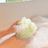 3 Pack Bath Sponge Shower Loofahs Balls 75g/PCS for Body Wash Bathroom Men Women-(Blue,Pink,Green)