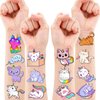 Caticorn Temporary Tattoos Birthday Party Supplies Decorations 96PCS Cat Unicorn Tattoos Stickers Cute Party Favors Kids Girls Boys Gifts Classroom School Prizes Themed Christmas
