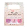 MISS NELLA SWEET LITTLE PACK, Nail Polish Set-Easy Pell off And Water Based Formula, 3 Colors of Nail Glitter set- Cheeky Bunny, Pink A Boo & Little Poppet, Perfect Kids Nail Polish