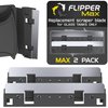 FL!PPER Flipper Max Aquarium Algae Remover for Fish Tank Cleaner Replacement Blades, Pack of 2 - Glass Scraper Blades for Cleaning Kits - Water Cleaning Accessory