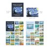 Monolike Wow Sticker Gogh + Monet Set - Mini Size Cute Stickers, Square Stickers