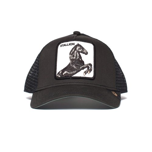 Goorin Bros. Men's Animal Farm Snap Back Trucker Hat, Black Horse, One Size