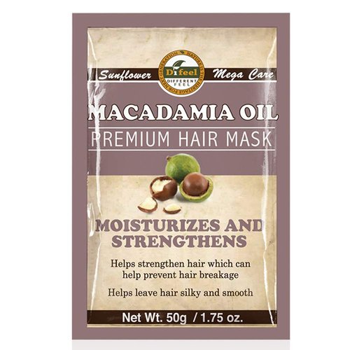 Difeel Premium Hair Mask Macadamia Oil 1.75 oz Packet (Pack of 6)