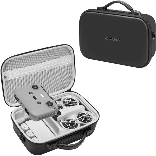 FPVtosky Carrying Case for DJI NEO, Porable Travel Storage Bag for DJI NEO Drone Aceessories (for DJI NEO Fly More Combo, Black)