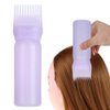 Root Comb Applicator Bottle, 160ml Hair Oil Applicator Bottle Hair Dye Bottle with Graduated Scale, Profssional Brush Applicator Comb Hairdressing Coloring Styling Tool ()