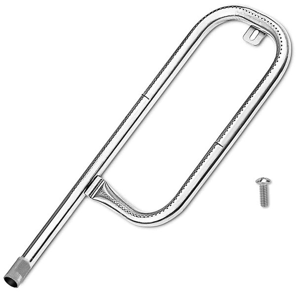 Utheer 60040 Grill Burner Tube for Weber Q1200 Q100 Q120 Q1000 Baby Q, 386001, 386002, 516002, 516001, 50060001, 51060001 Gas Grill Parts Replacement for Weber 69957/45657, 304 Stainless Steel, 17 In.