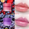 Lip Mask Overnight, Lip Sleeping Mask, lip Mask With Vitamin C, Antioxidants, Improves Dryness, Hydrating &Prevention Dry and Crack Lip Scrubs Exfoliator (berry&grape)