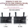 Wheelchair Pouch Side Pocket,Wheelchair Bags,Wheelchair Rollator Accessories,Wheelchair Bag Armrest,Electric Power Wheelchair Cup Holder Attachment,Wheelchair Side Bag with Cup Holder for Wheelchair