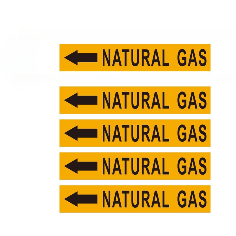 Pipe Flow Markers Label Stickers with Arrows 20 Packs 1-3/5 x 8 Inch ...