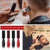 Patelai 30 Pcs Blade Clipper Cleaning Brush Scrub Brush Barber Fade Brush Trimmer Cleaning Brush Nylon Hair Styling Brush Tool for Men (Black, Red)