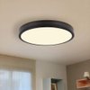 SOTTAE 9 Inch Low Profile LED Ceiling Light,Black Metal Bathroom Light Fixtures Ceiling Mount, 3000K-5000K 20W,1.1 Inch Ultra-Thin Black Ceiling Light Fixture for Bathroom Hallway Entryway Bedroom