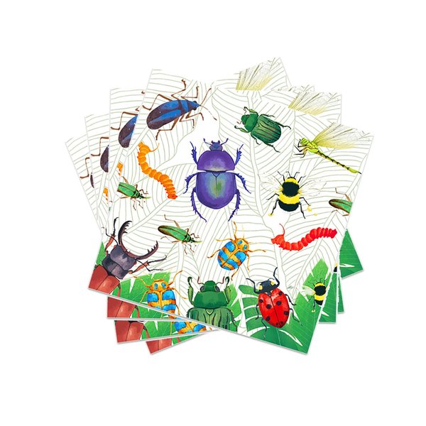 Bug Party Napkins Bug Party Paper Napkins for Bugs Theme Party Supplies Insect Party Paper Napkins Bug Themed Luncheon Paper Napkins Green Party Napkins for Bug Insect Birthday Party Supplies(40 Pcs)
