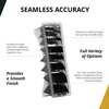 Wahl Professional Blistered 1-8 Cutting Guides, Black Clipper Guard Attachments, Durable and Easy to Use