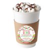 You're The Bomb Merry Christmas Themed Hot Cocoa Bomb Packaging Sticker Labels, Total of 40 2" Circle Stickers by Amanda Creation