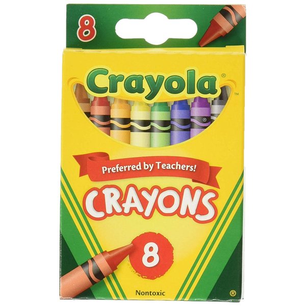 Crayola Crayons,8 Count (52-3008), Pack of 9