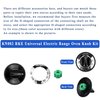 AMI PARTS Electric Range Burner Knob Kit KN002 RKE Universal Electric Range Oven Knob Handle Kit Compatible with Whirlpool Gas Stove Replace TJKN002&RK103.
