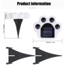 4Pack Paw Print Solar Lights Color Changing Solar Paw Print Lights Outdoor Waterproof, Dog Paw Solar Ground Lights Garden Lawn Landscape Path Lights Dog Print Cat Bear Paw Animal Footprint Yard Lights