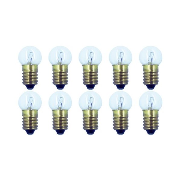 CEC Industries #432 Bulbs, 18 V, 4.5 W, E10 Base, G-4.5 shape (Box of 10)