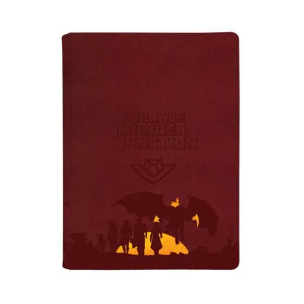 Ultra PRO - Outlaws of Thunder Junction 9-Pocket Premium Zippered PRO-Binder Ft. Set Symbol and Gang Silhouette for Magic: The Gathering, Premium Exclusive Artwork Trading Card Game Storage Solution