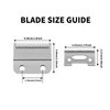 Replacement Blade for Professional Hair Clipper Detachable Trimmer Blades Precision 2-Hole Profession Barber Clippers Replacement Blade