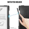 E NET-CASE Case for Kindle Scribe - Lightweight and Hard Back Shell Protective Book Folio Cover with Auto Sleep Wake Feature for Kindle Scribe 10.2" 2022 Released with Pen Holder(Black)