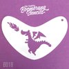 Art Factory Boomerang Stencil - Cute Dragon, Reusable Face Painting Stencil, Great for Fairs, Carnivals, Party & Halloween