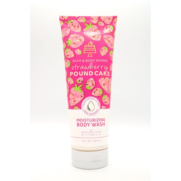 Strawberry Pound Cake, Bath and Body, Moisturizing Body Wash, 10 fl oz