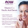 NOW Solutions, Vitamin C Serum Plus Ferulic Acid, Skin Brightening and Tightening, Highly Concentrated, 1-Ounce