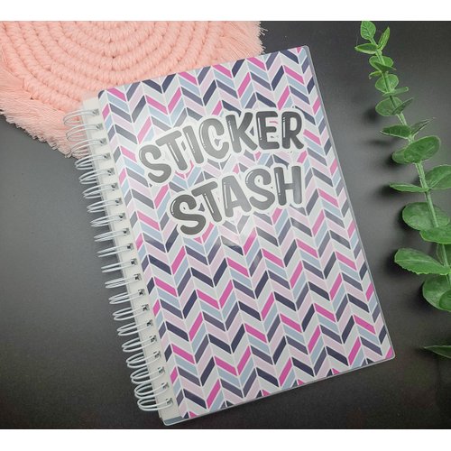 5x7" Reusable Sticker Book, 50 Pages, Planner Stickers, Front and Back, Sticker Collecting, Collection, Storage Album, Organization,