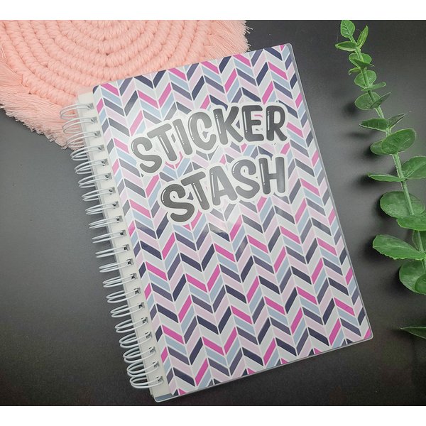 5x7" Reusable Sticker Book, 50 Pages, Planner Stickers, Front and Back, Sticker Collecting, Collection, Storage Album, Organization,