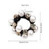 Pearl Elastic Hair Bands Rubber Hair Ropes Ponytail Holders Hair ring headgear Crystal Beads Stretchy Bracelet Hair Ties for Women Girls Hair Ropes Accessories 3pcs