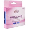 25pcs - PANA Mini Double-Sided Emery Nail File for Manicure, Pedicure, Natural, and Acrylic Nails - Blue/Light Blue (Grit 180/240)