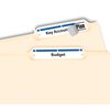 Avery TrueBlock File Folder Labels, 2/3" x 3-7/16", 1,500 Printable Labels, White/Blue, Permanent (5766)