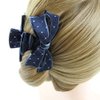 Meilliwish Noble Beautiful Lady Hair Claw Clip 1 PCS(D91)(AllBlack)