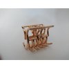 Small gold tone geometric metal hair claw clip