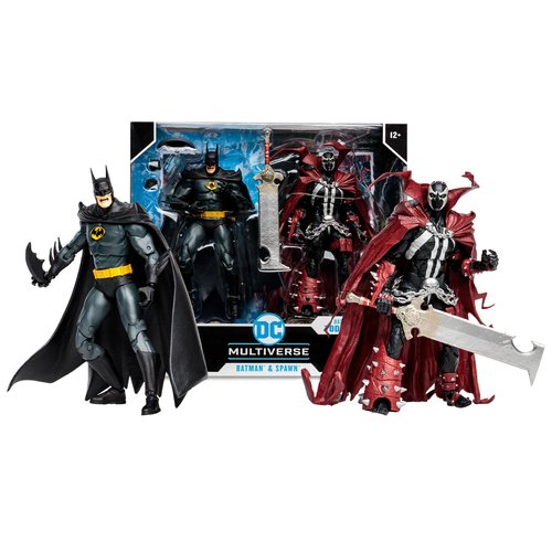 McFarlane - DC Multiverse - Batman & Spawn 7" Action Figure 2-Pack- Multicolor