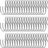 Funrous S Shaped Metal Hooks Clip, S Shaped Hooks Stainless Steel Metal Hangers, Suitable for Indoor and Outdoor, Bathroom, Kitchen Lights, Hanging Hooks for DIY Crafts, Key Chain, Silver (80 Pieces)