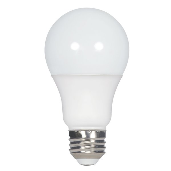 Satco S28767 Medium Light Bulb in White Finish, 4.38 inches, Frosted