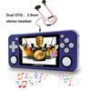 RG351P Retro Handheld Game Console Open Source Linux System 3.5 inch IPS 320*480 Screen RK3326 1.5GHz 3500mAh Battery 2500 Classic Games Support PSP/N64 Game Gift Portable Player (RG351P-Purple)