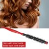 Roller Comb for Men and Women Nylon Bristles Round Salon Hair Styling Brush Comb for Blow Drying Curling Straightening(0.4in)
