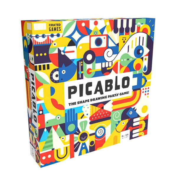 Picablo - The Shape Drawing Family Game, Fun for All Skill Levels, Party, Art, Sketch, Board Game for 2-8 Players, Competitive and Collaborative, Focused on Creativity and Teamwork