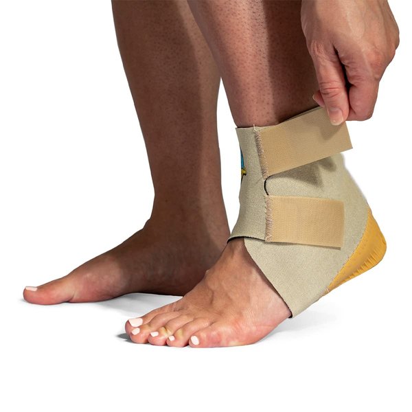 Tuli’s Cheetah Heel Cup with Compression Sleeve, Barefoot Protection for Adults with Plantar Fasciitis, One Size Fits All