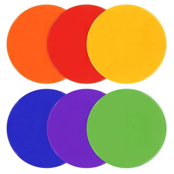 TuXHui Spot Markers 9 Inch 11 Inch Non Slip Rubber Agility Markers Flat Field Cones Floor Dots for Soccer Basketball Sports Speed Agility Training and Drills